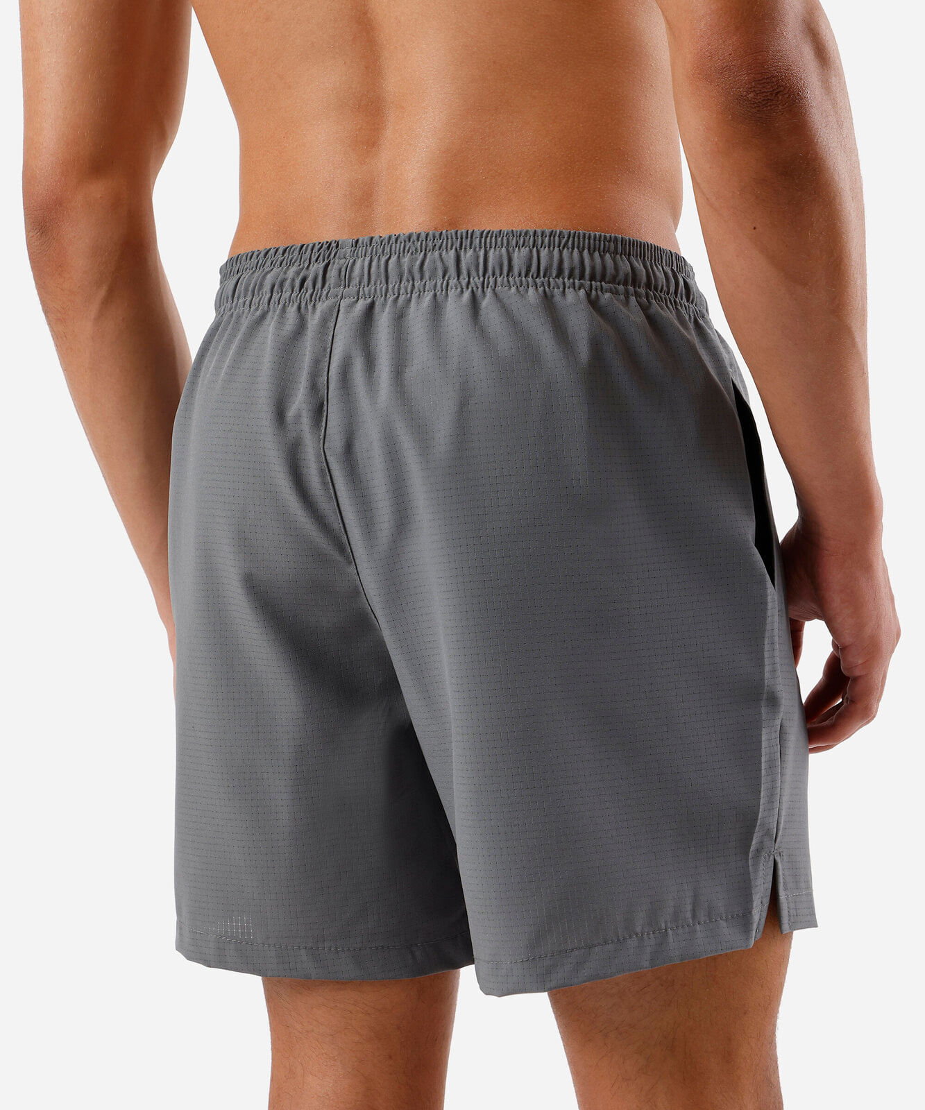 short esportivo masculino cós elástico cinza