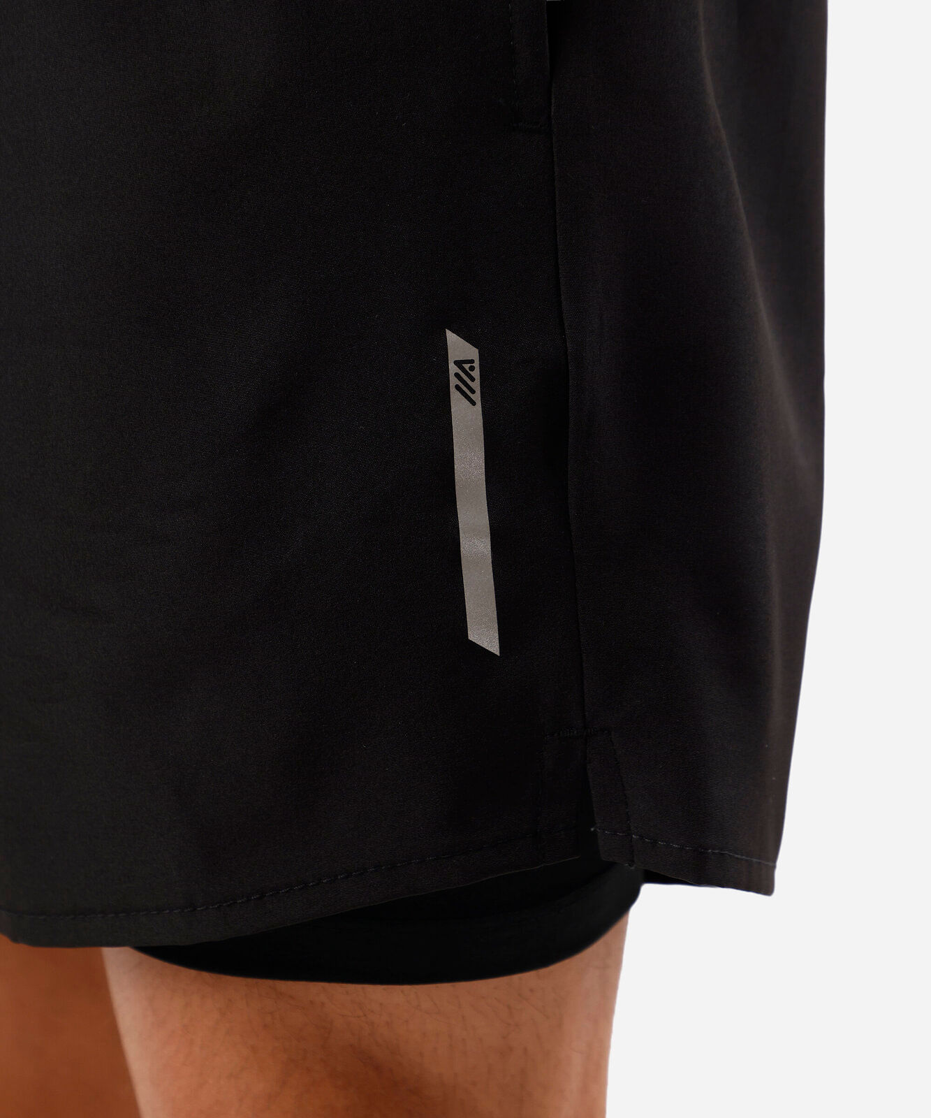 short esportivo masculino com bermuda de compressão preto