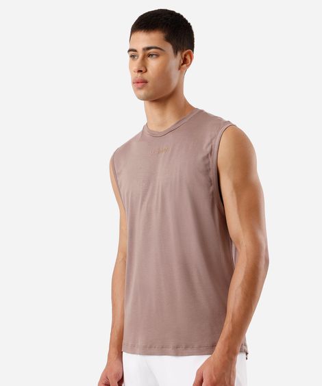 regata muscle masculina de viscose cea sports marrom