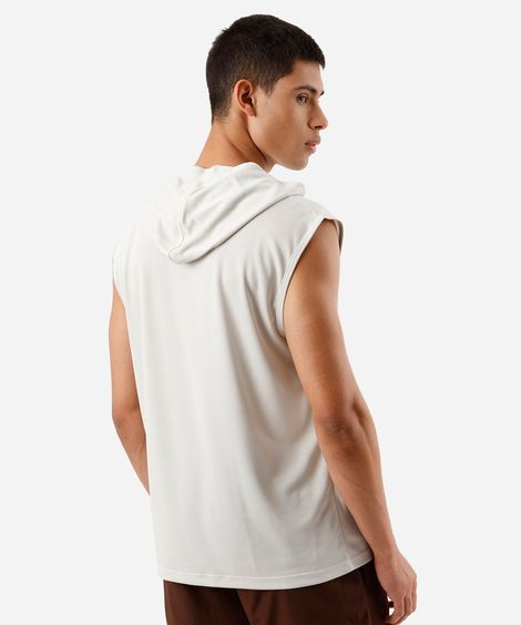 regata masculina com capuz cea sports cinza