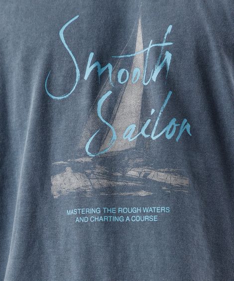 camiseta masculina de algodão manga curta estampada estonada azul