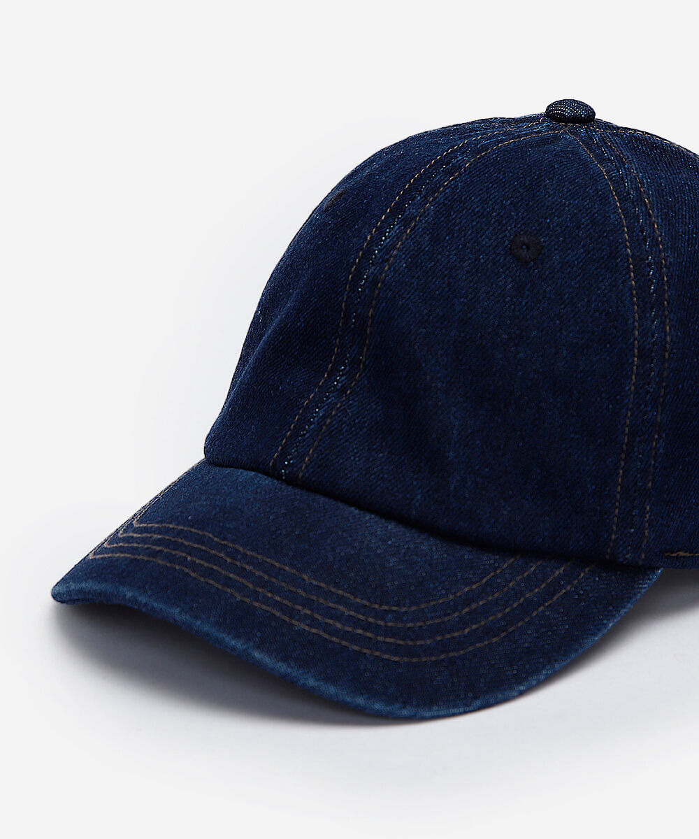 boné feminino aba curva jeans azul