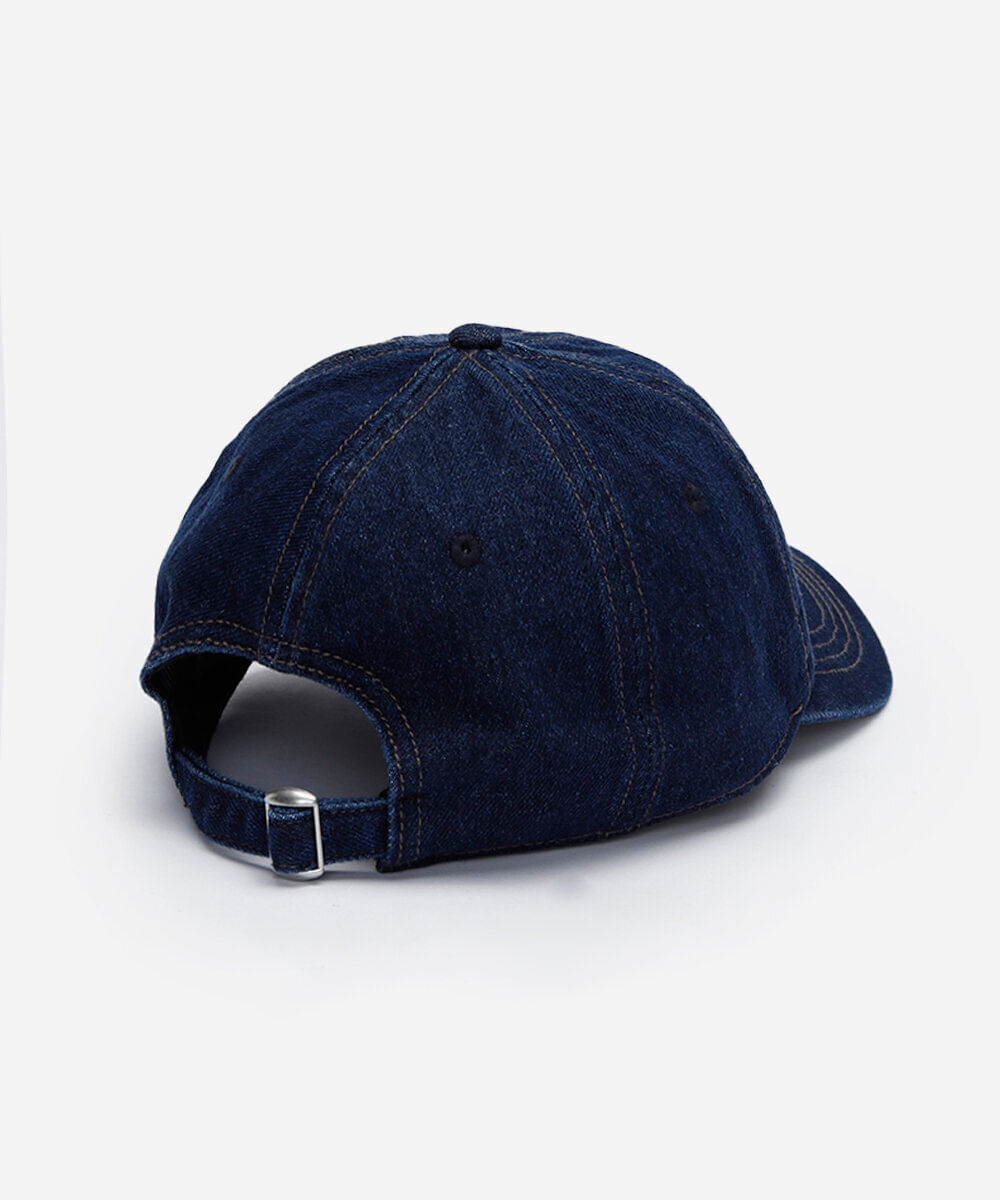 boné feminino aba curva jeans azul