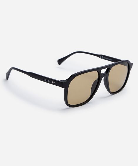 óculos de sol unissex aviador triton preto