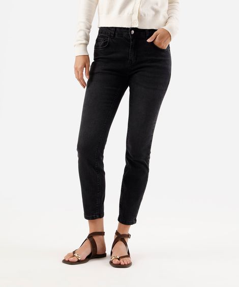 calça skinny feminina jeans preta