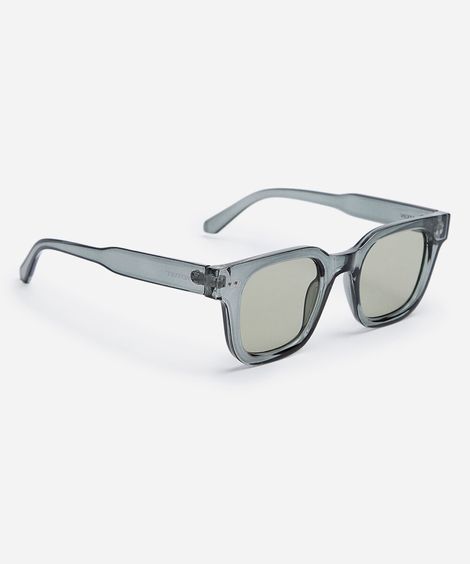 óculos de sol feminino quadrado de acetato triton verde