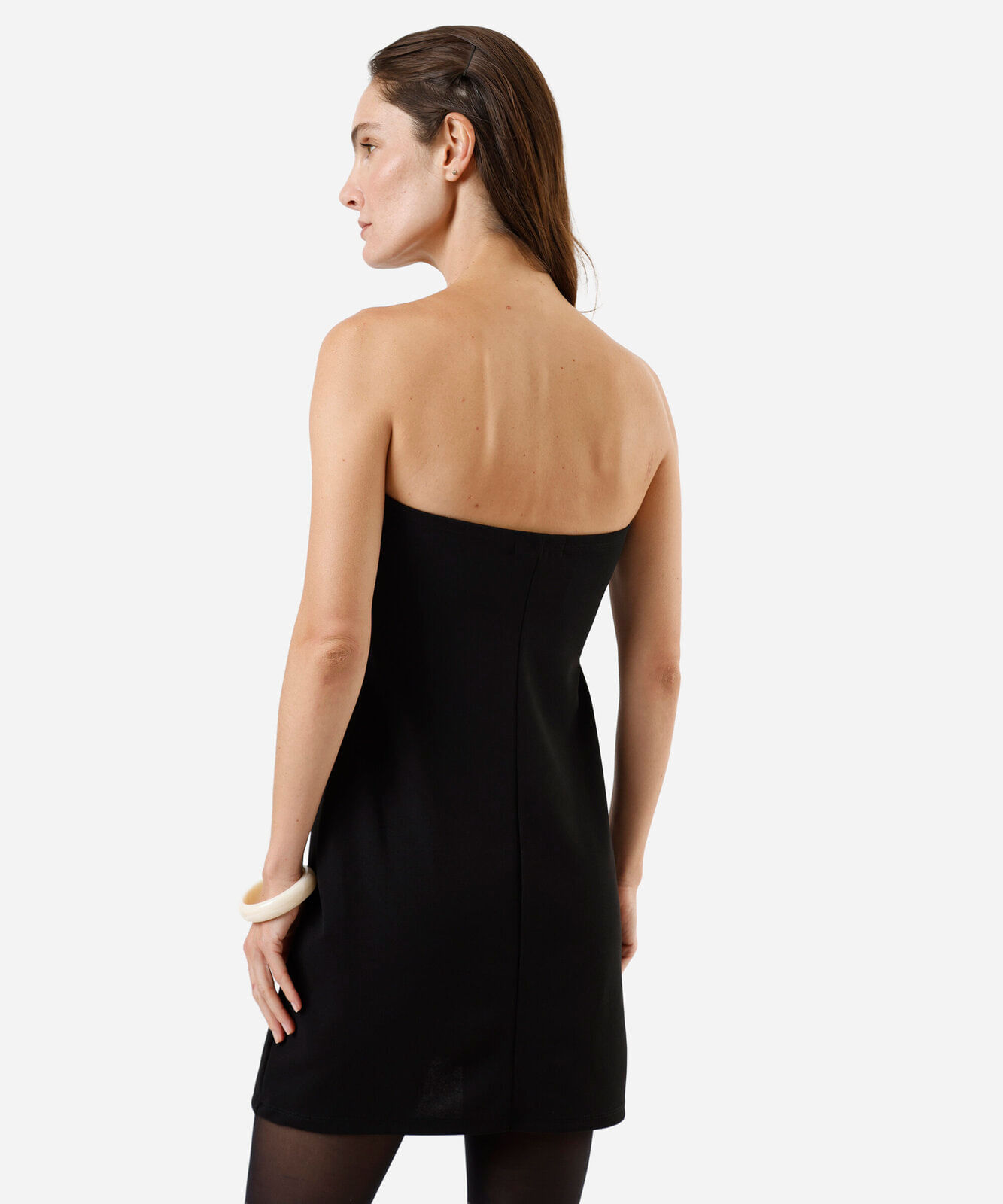 vestido sem alça feminino preto