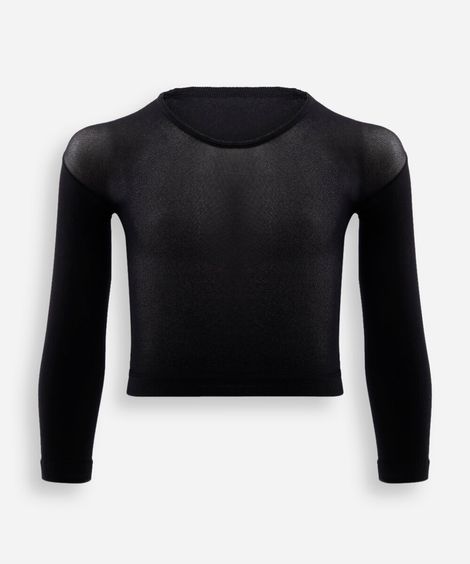 blusa segunda pele infantil lupo preta