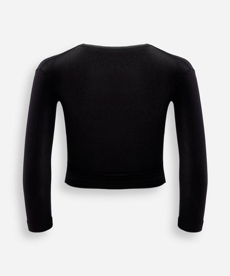 blusa segunda pele infantil lupo preta