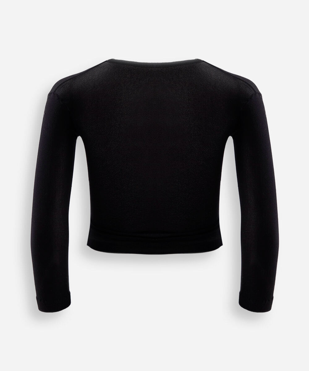 blusa segunda pele infantil lupo preta