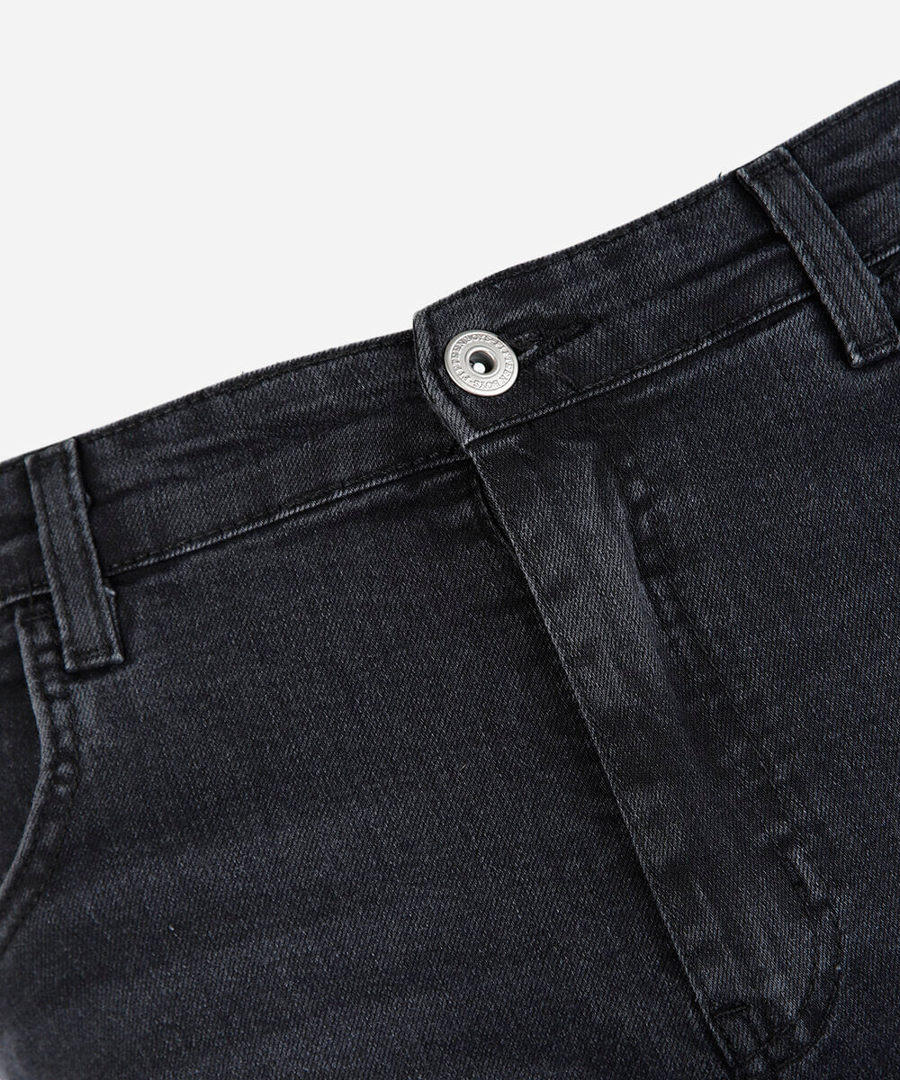 calça slim juvenil jeans preta