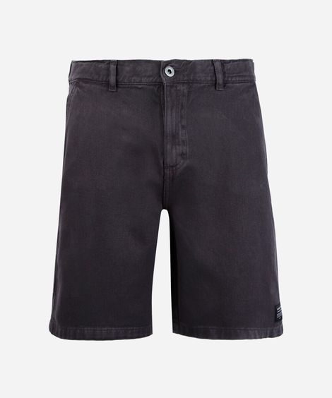 bermuda chino juvenil de sarja cinza