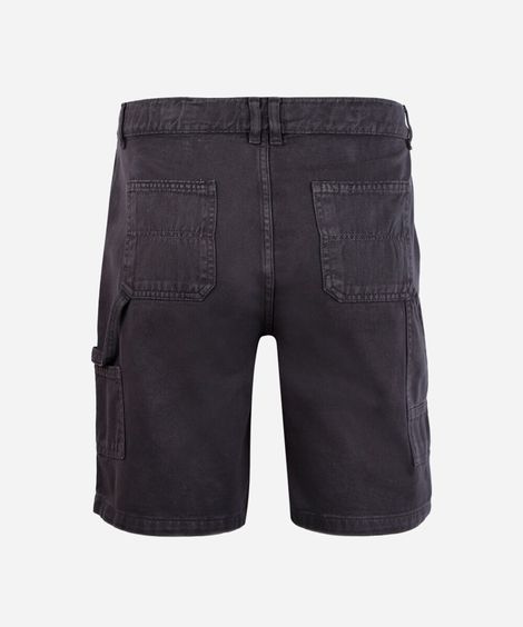 bermuda chino juvenil de sarja cinza