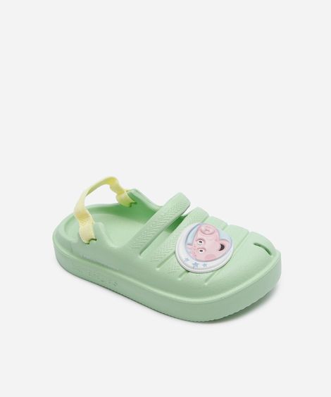 babuche infantil peppa pig havaianas verde