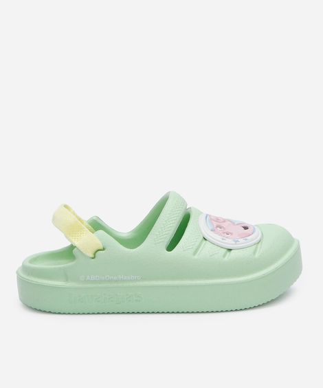babuche infantil peppa pig havaianas verde