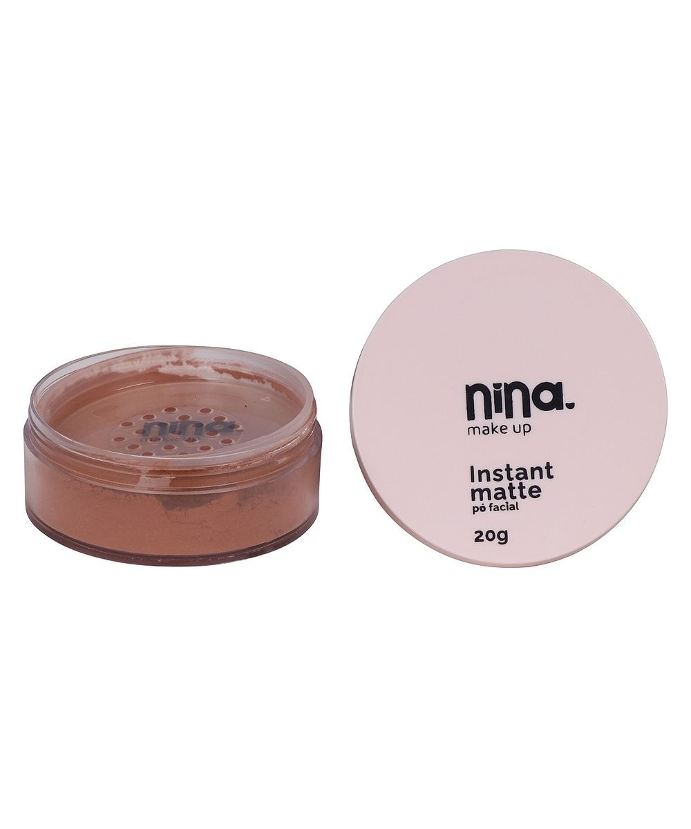 pó solto facial nina makeup instant matte cor 3