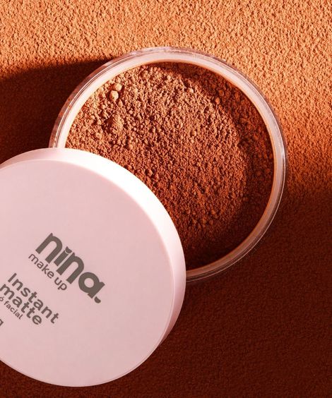 pó solto facial nina makeup instant matte cor 3