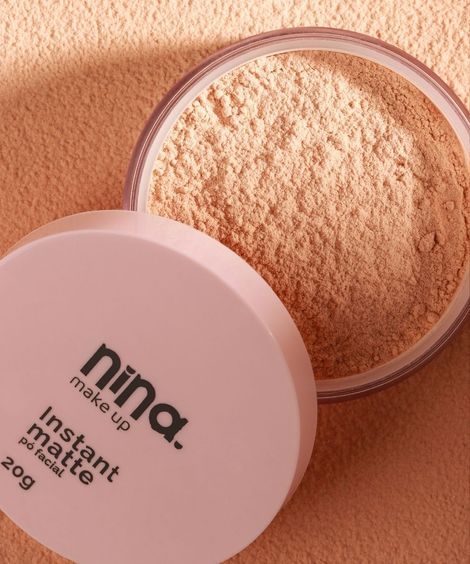 pó solto facial nina makeup instant matte cor 2