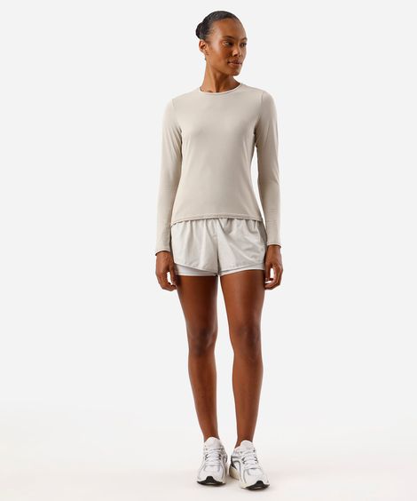 short running com forro e bolso esportivo ace cinza