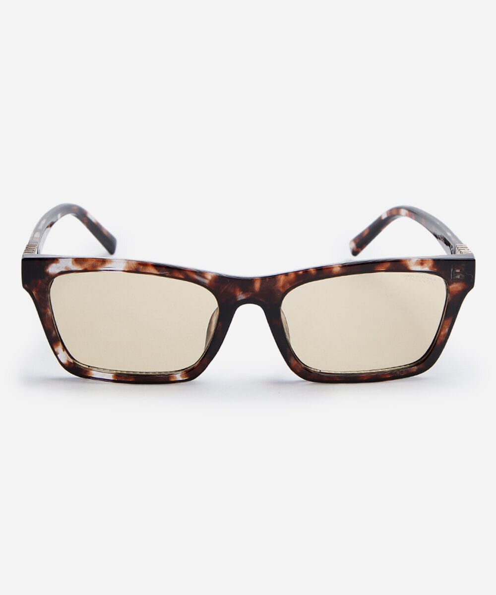 óculos de sol feminino quadrado de acetato tartaruga triton colorido