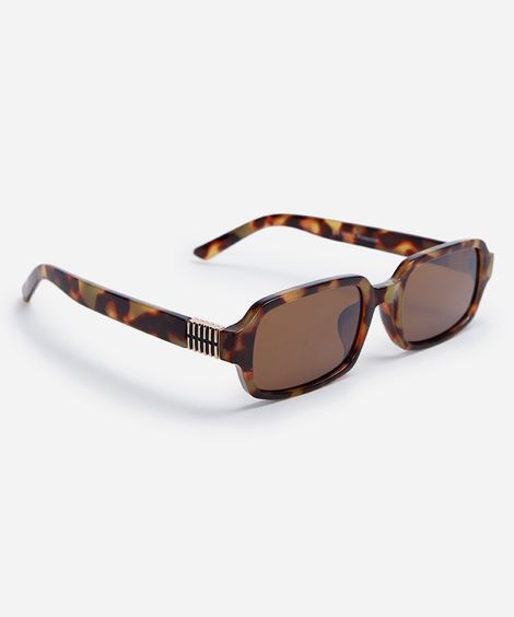 óculos de sol feminino quadrado de acetato tartaruga triton colorido