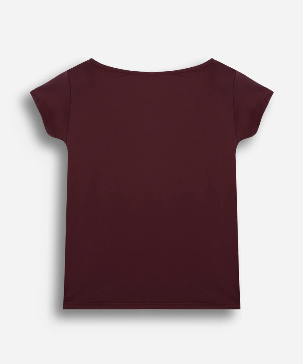 blusa infantil de poliamida vinho