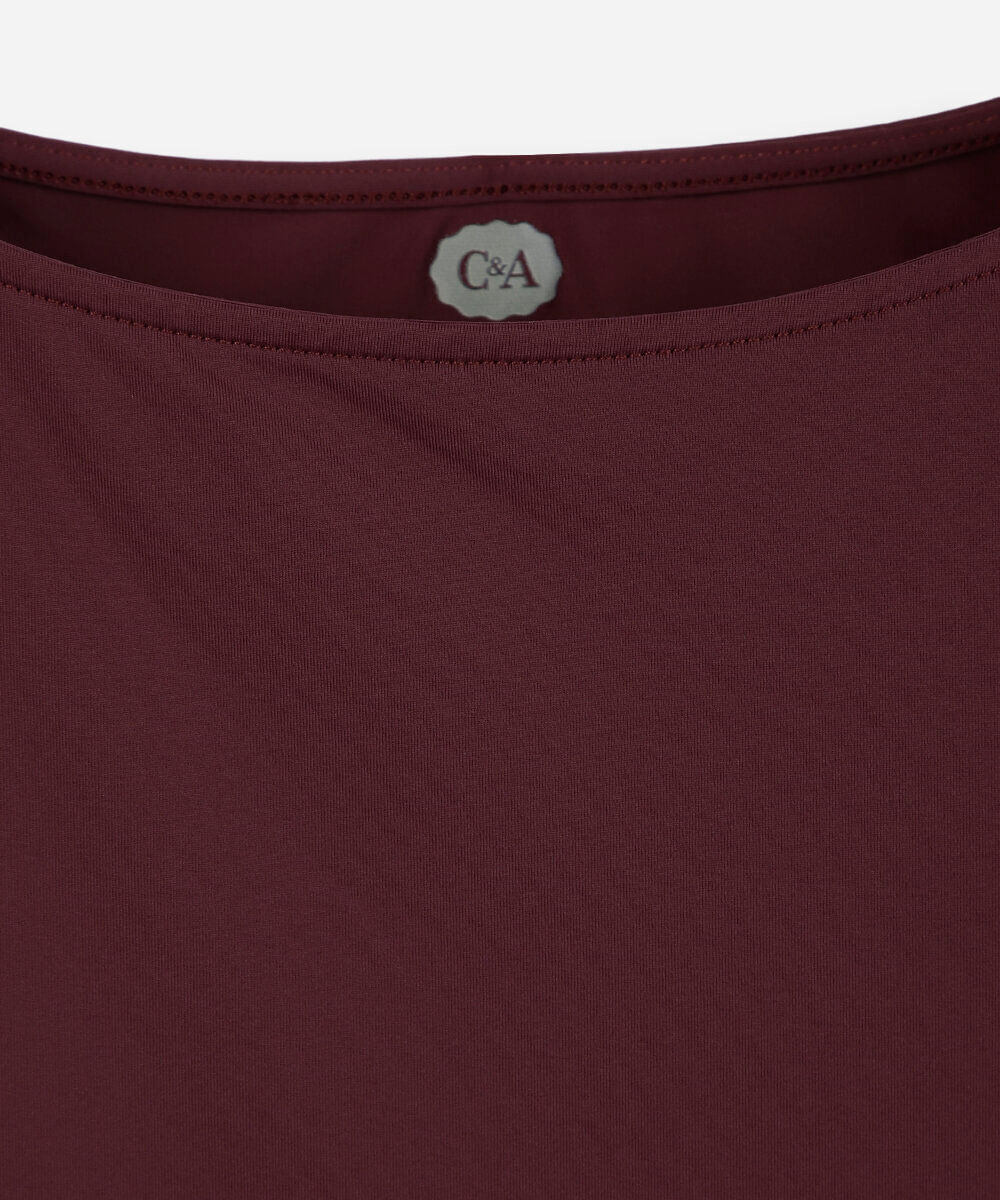 blusa infantil de poliamida vinho