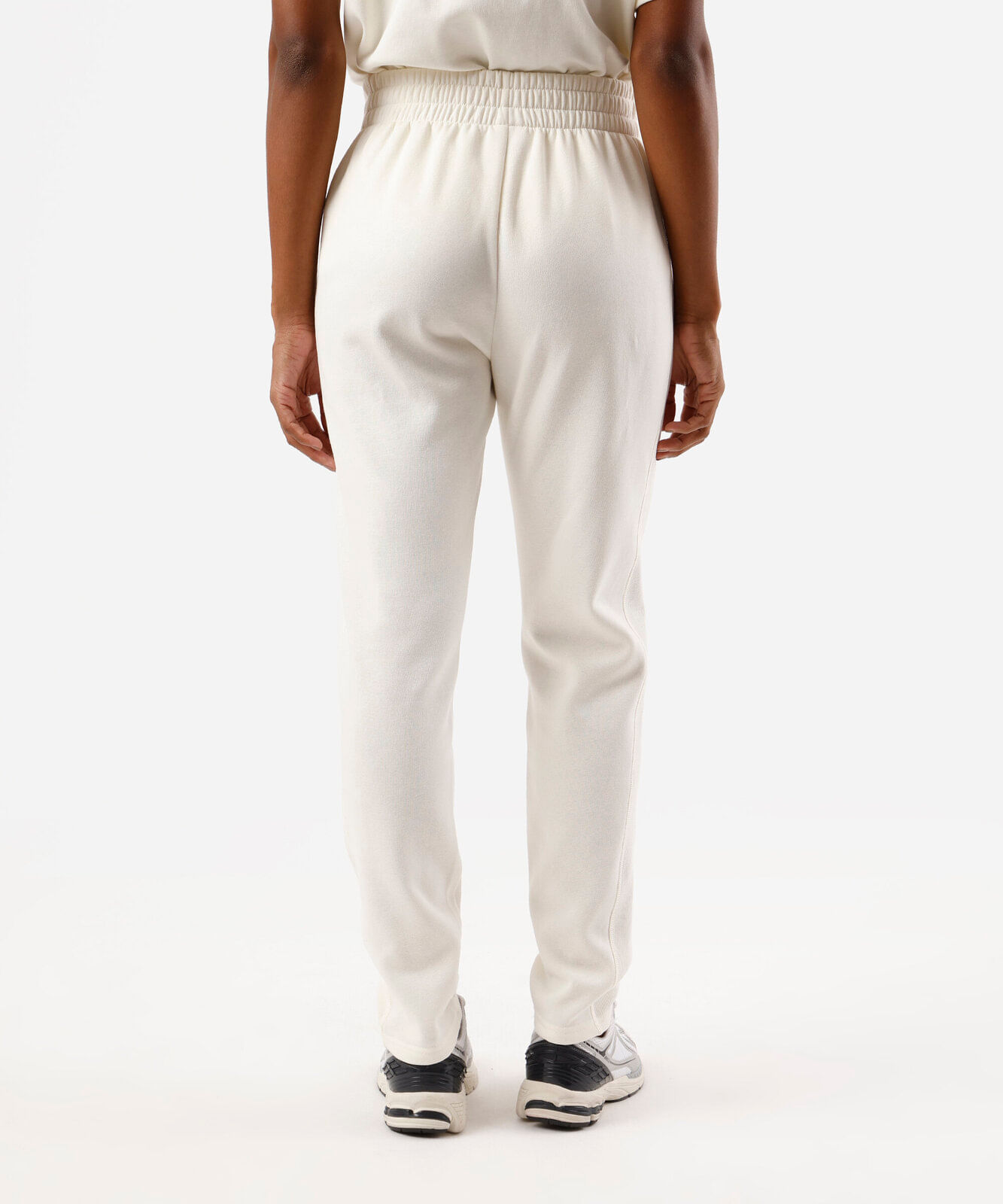 calça jogger feminina de moletom esportiva off white