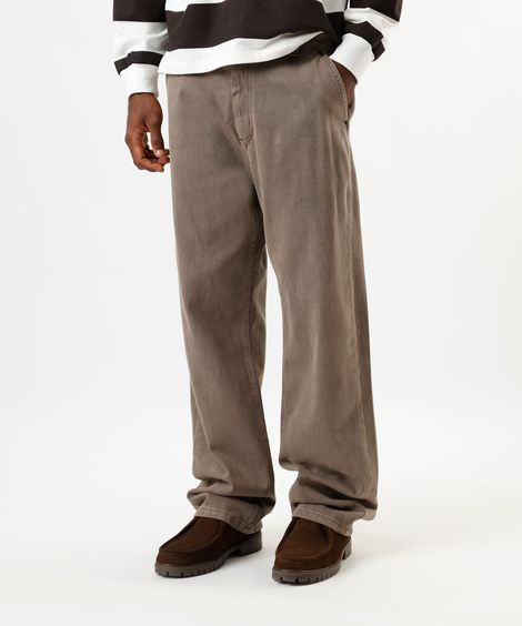 calça baggy masculina de sarja marrom