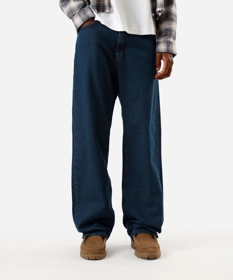 calça baggy masculina jeans azul