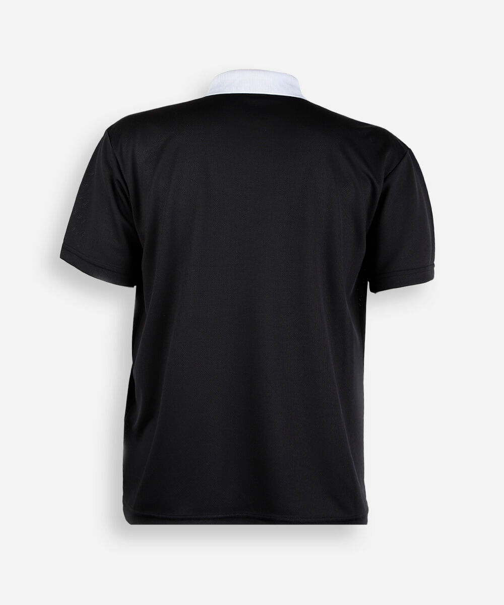 camiseta juvenil com gola manga curta mario bros preta