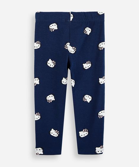 legging infantil hello kitty azul