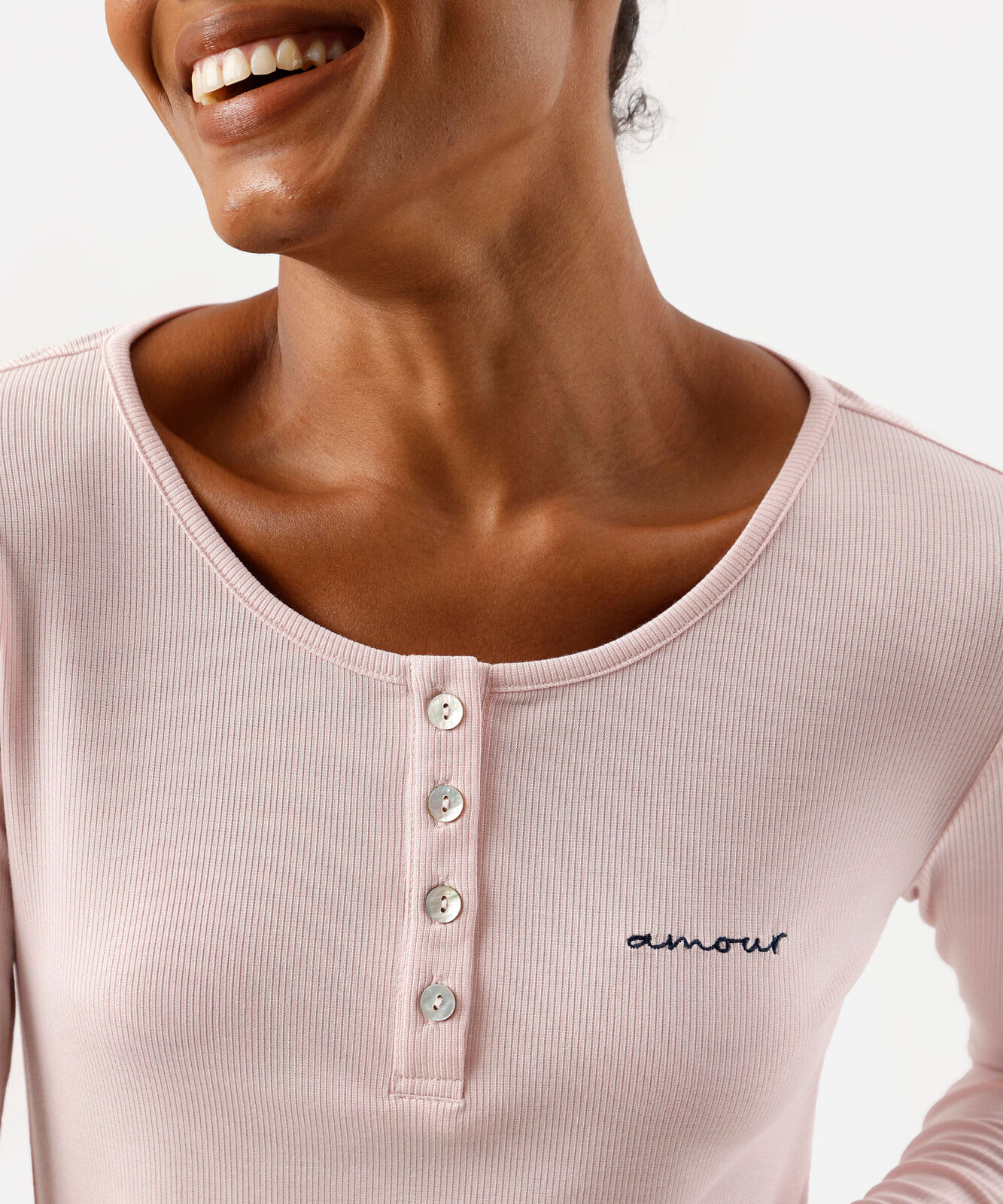 pijama longo feminino com algodão floral rosa