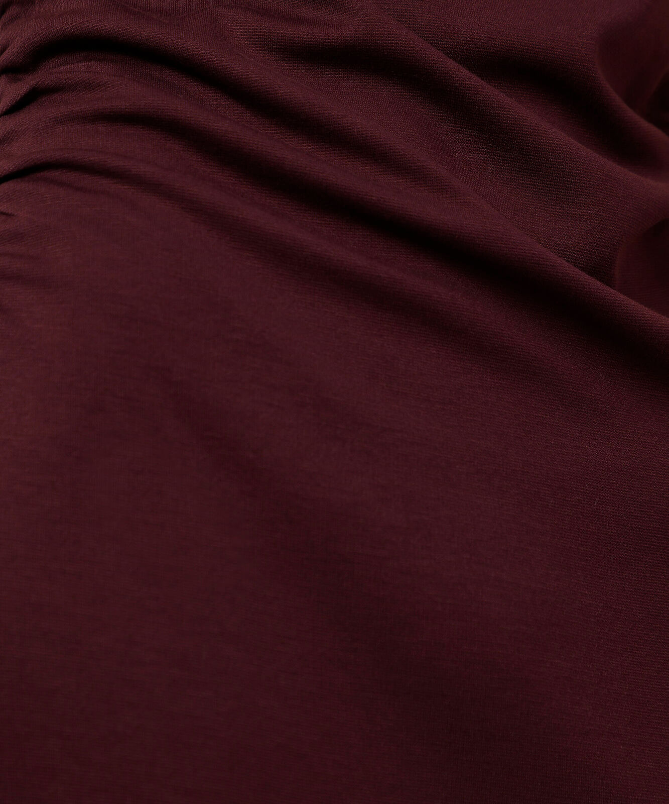 vestido midi feminino com viscose franzido mindset vinho
