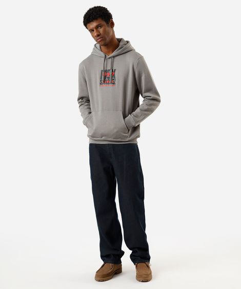 calça reta masculina jeans azul