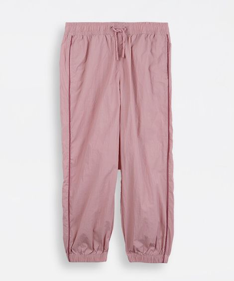 calça infantil esporte jogger rosa