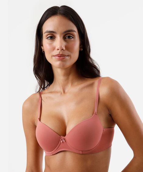 kit de 2 sutiãs base feminino de poliamida colorido