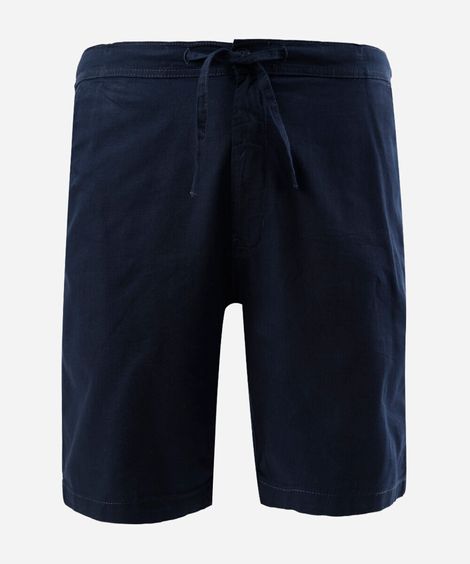 bermuda masculina plus size com cordão azul