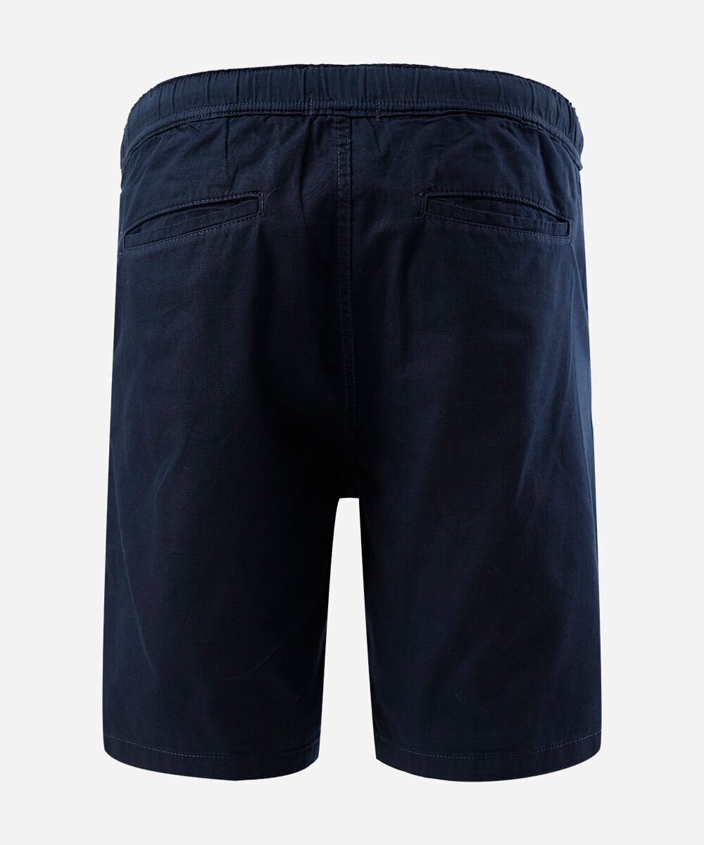 bermuda masculina plus size com cordão azul