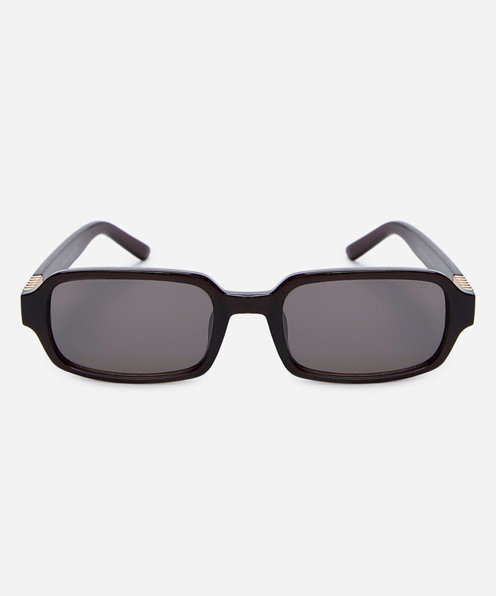 óculos de sol feminino quadrado de acetato triton marrom