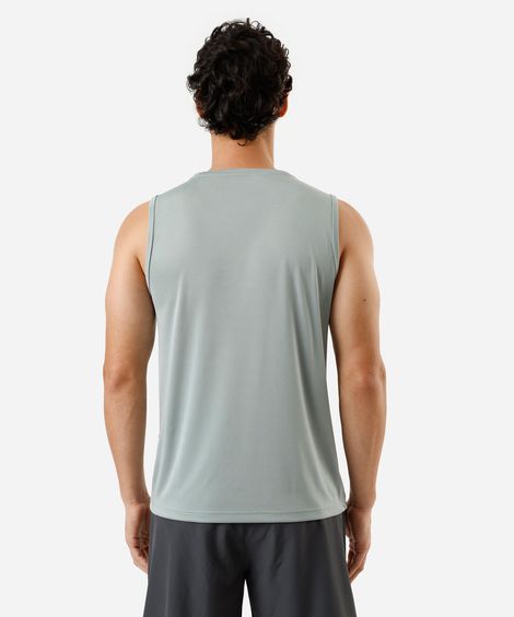 regata masculina com listras esportiva verde