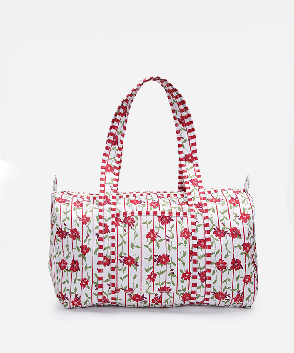mala feminina estampada floral colorido