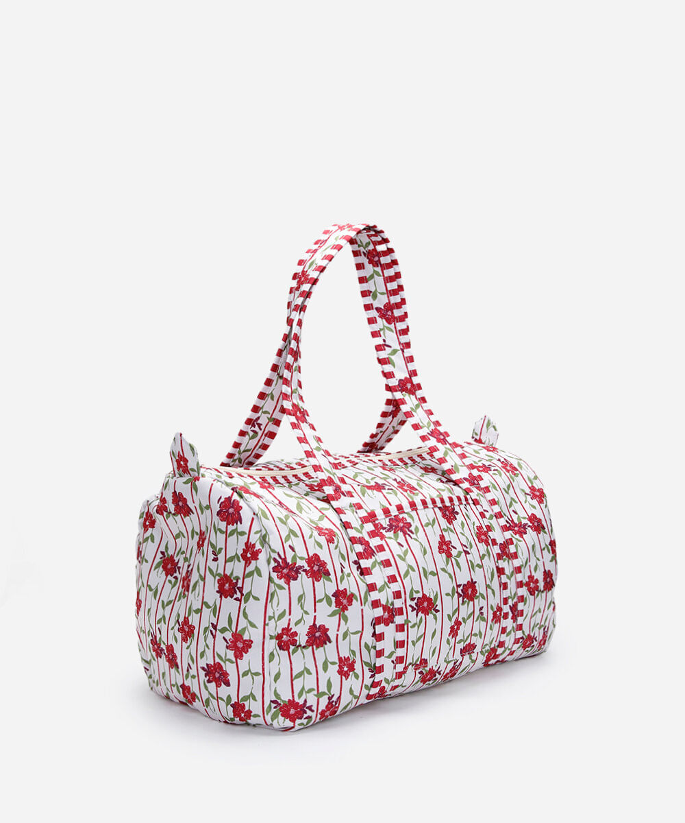 mala feminina estampada floral colorido