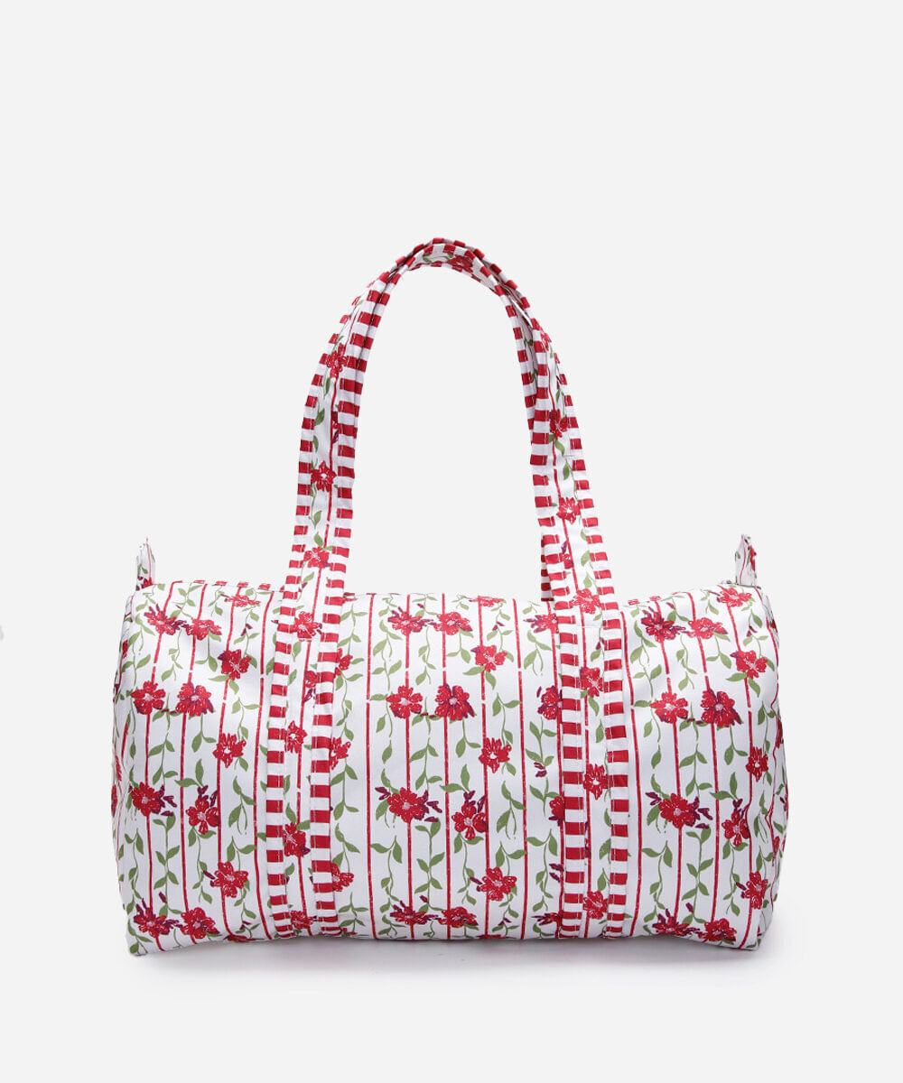 mala feminina estampada floral colorido