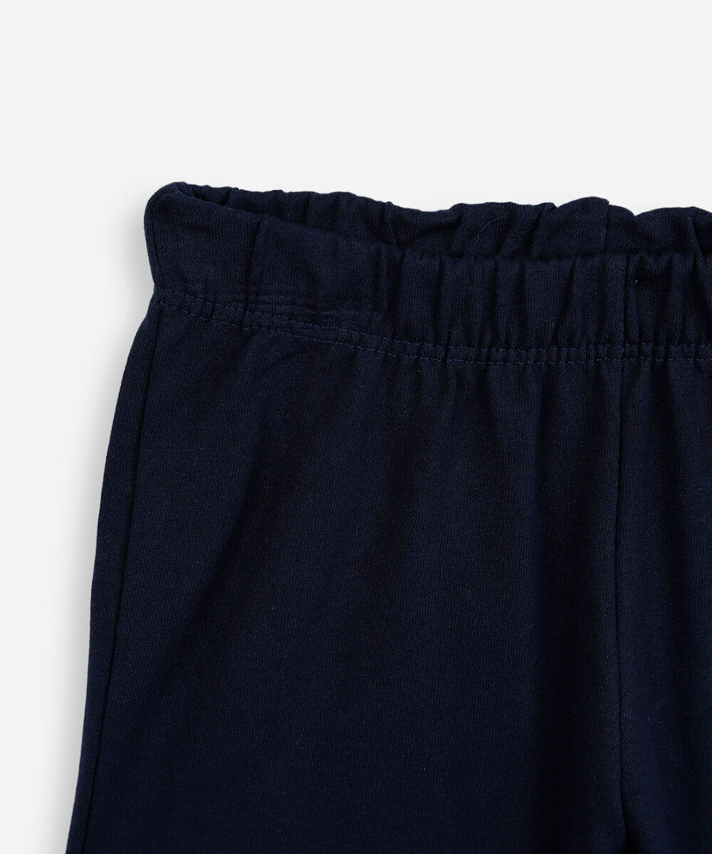 conjunto infantil curto de algodão bluey bege