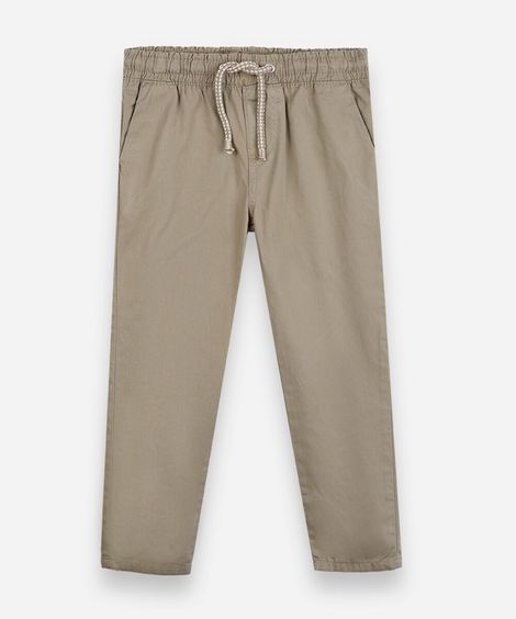 calça infantil jogger bege