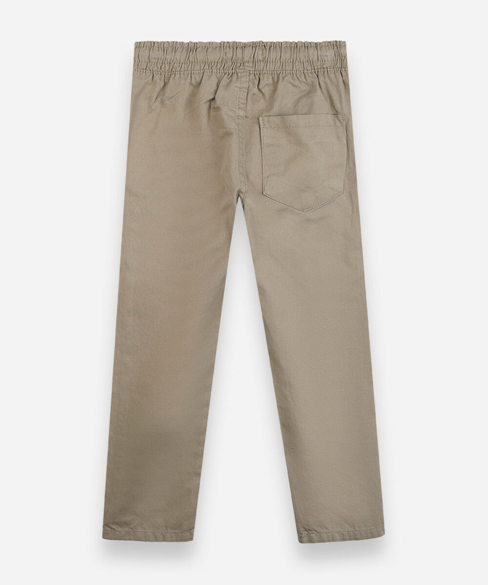 calça infantil jogger bege
