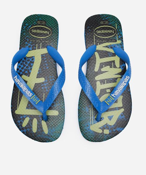 chinelo infantil havaianas vini jr azul