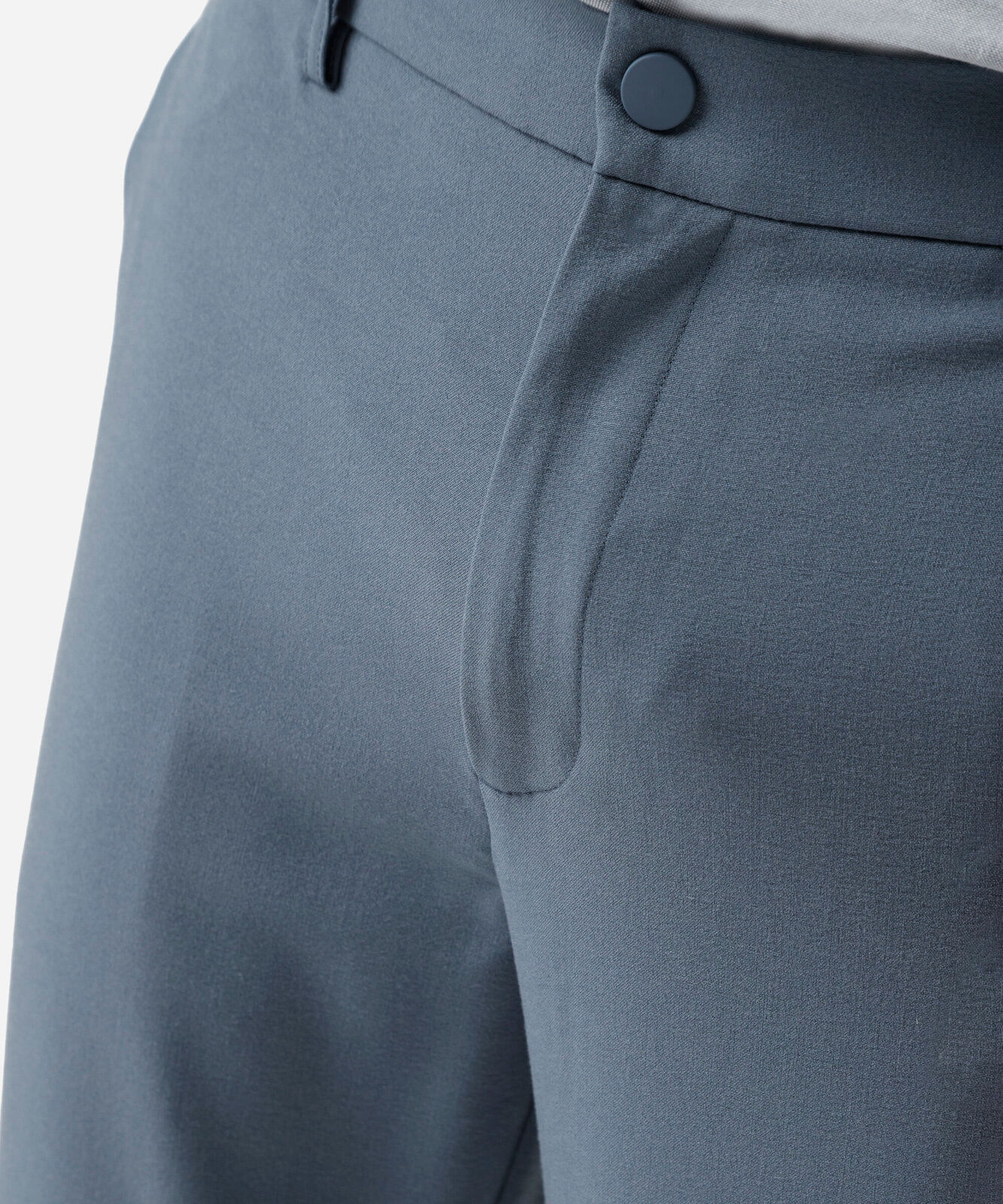 calça slim masculina cós elástico azul