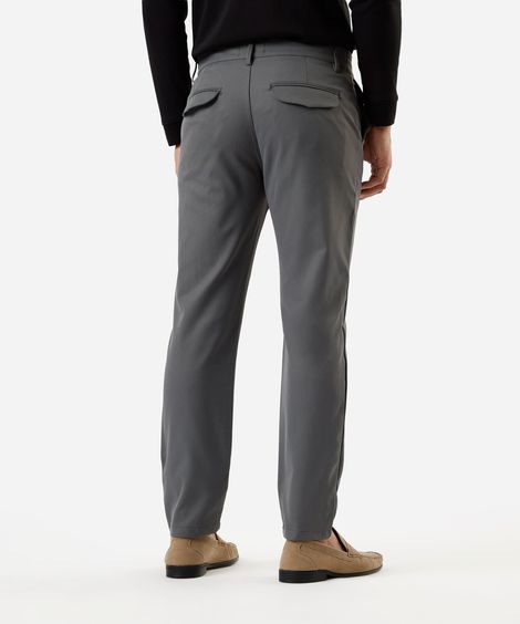 calça slim cropped masculina cinza